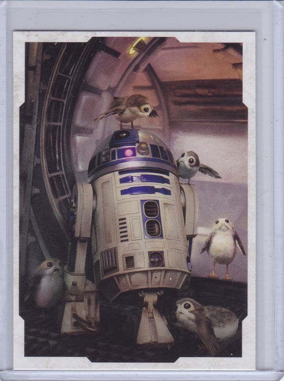 Star Wars The Last Jedi Character Portraits Insert card CP-14 R2-D2 & Porgs