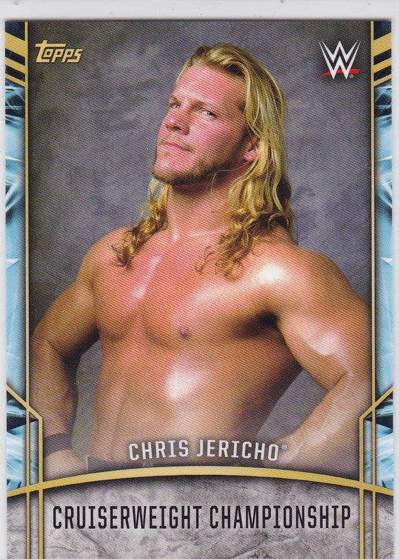 2017 Topps WWE Legends Retired Titles card 16 Chris Jericho - Cruiserweight Championship