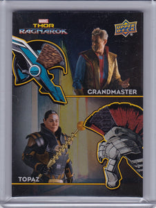 Thor Ragnarok Grandmaster Topaz Armory Dual Memorabilia card AD-6