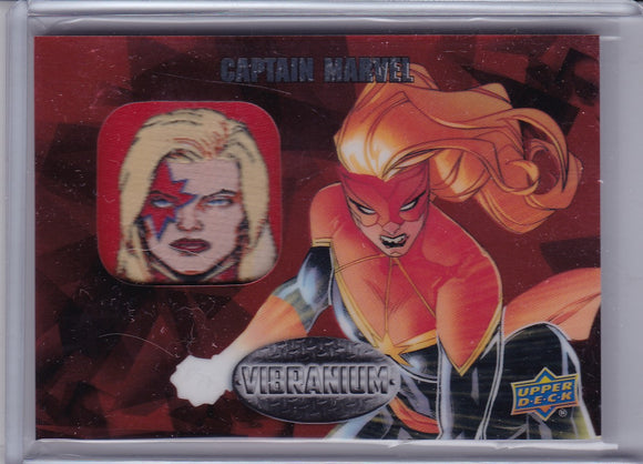 2015 Marvel Vibranium Captain Marvel Patch card P-7