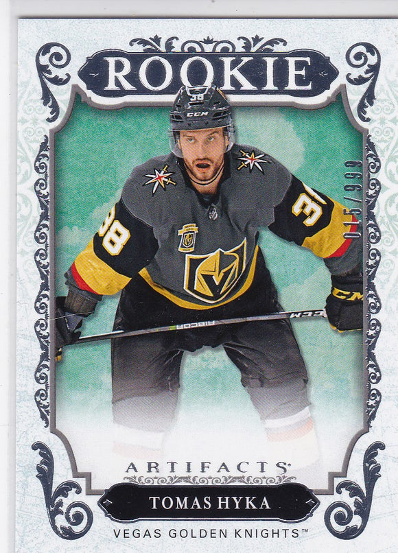 Tomas Hyka 2018-19 Artifacts Hockey Rookie card #165 #d 015/999