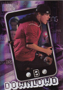 2010 Panini Justin Bieber Download Foil Insert card #16 of 18