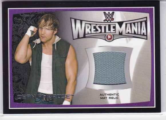 Dean Ambrose 2015 Topps WWE Road To Wrestlemania Authentic Mat Relic card