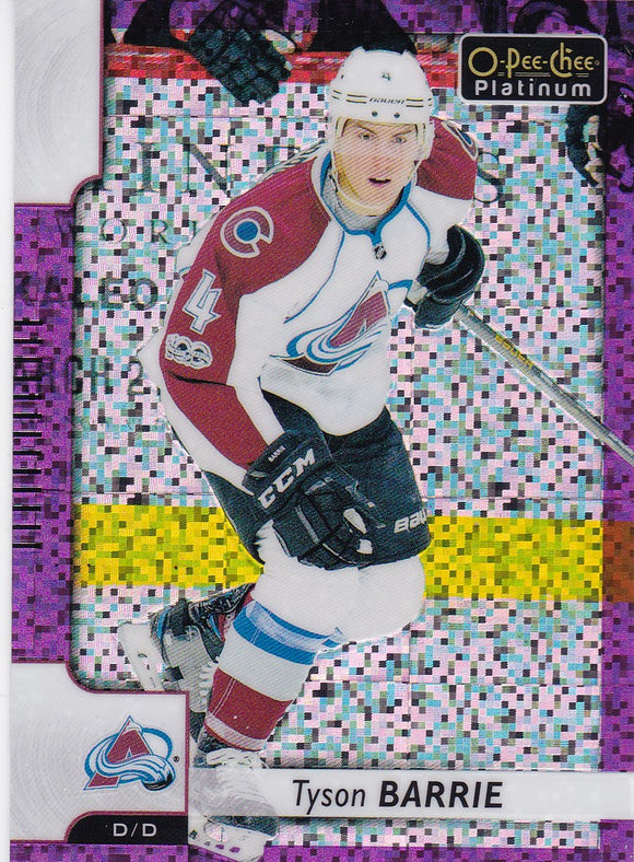 Tyson Barrie 2017-18 O-Pee-Chee Platinum card 99 Violet Pixels parallel