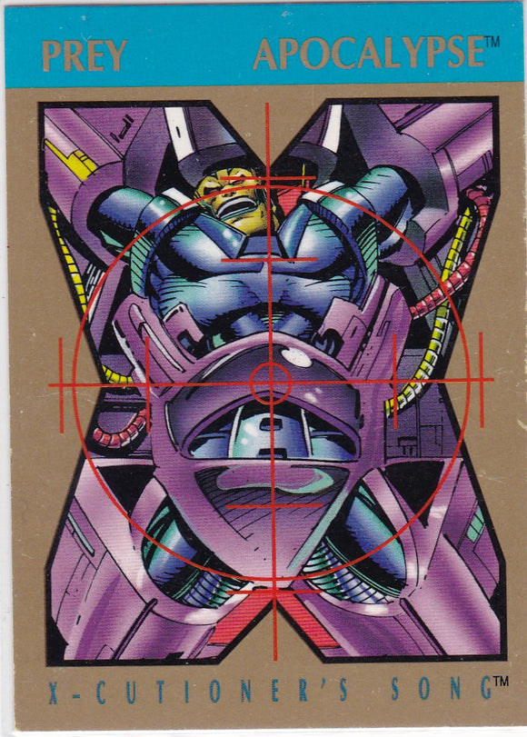 1992 Marvel X-Cutioner's Song Stryfe's Strike File Promo Card Apocalypse