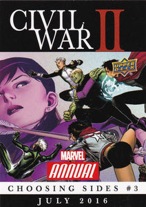 2016 Marvel Annual Civil War II Insert card CW-10