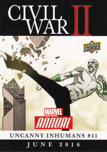 2016 Marvel Annual Civil War II Insert card CW-36