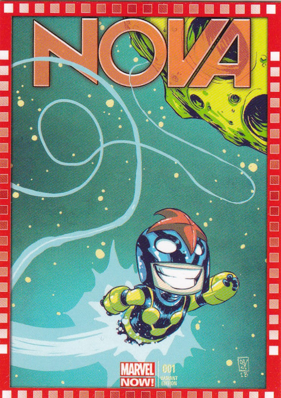 2014 Marvel Now Cutting Edge Covers Variant card 124-SY Nova #1