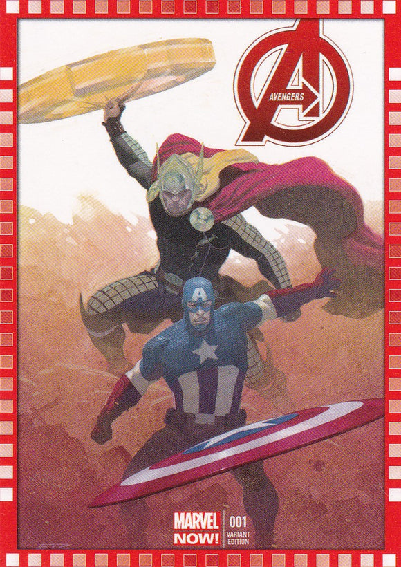 2014 Marvel Now Cutting Edge Covers Variant card 112-ER Avengers #1