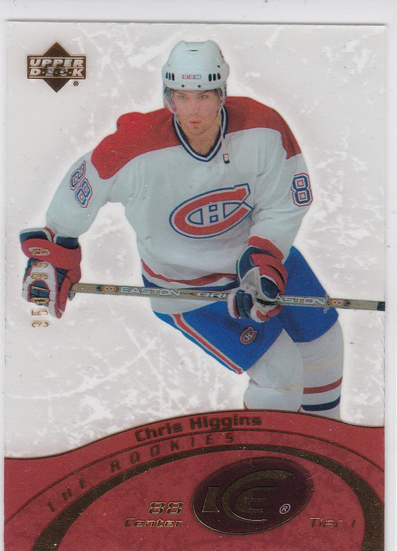 Chris Higgins 2003-04 Upper Deck Ice Rookie card #93 #d 350/999