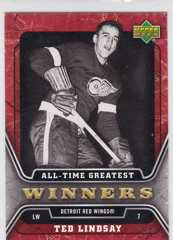 Ted Lindsay 2006-07 Upper Deck All-Time Greatest Winners card ATG8