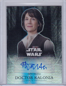 Star Wars The Force Awakens Chrome Harriet Walter Doctor Kalonia Refractor Autograph 43/50