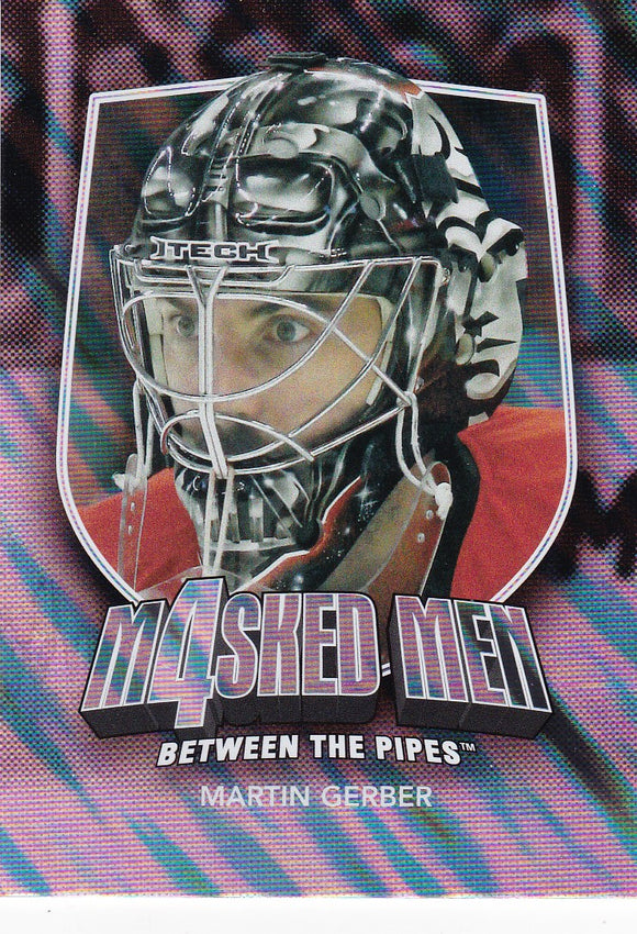 Martin Gerber 2011-12 Between The Pipes Masked Men 4 card MM-20 Silver