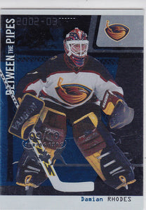 Damian Rhodes 2002-03 Between The Pipes card #65 Spring Expo #d 09/10