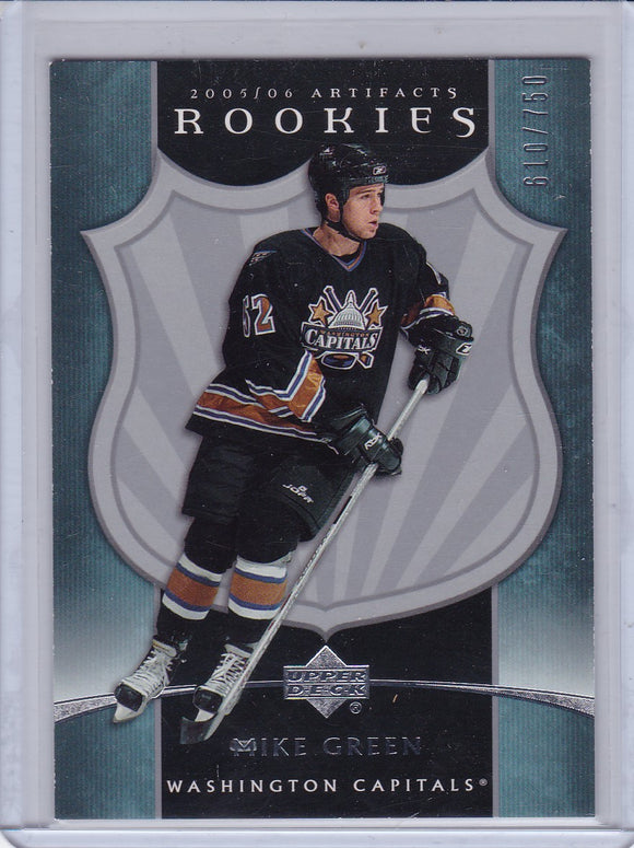 Mike Green 2005-06 Artifacts Rookie card #342 #d 610/750