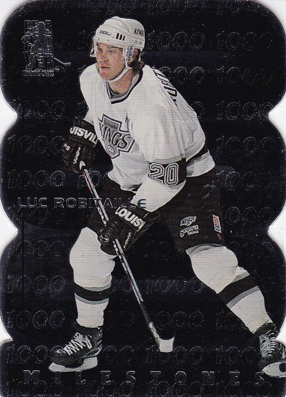 Luc Robitaille 1998-99 Be A Player All-Star Milestones card M18