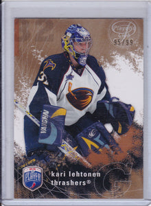 Kari Lehtonen 2007-08 Be A Player card #11 Gold Parallel #d 95/99