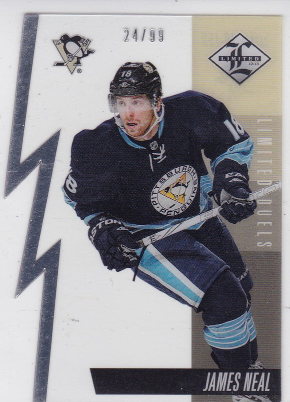 James Neal 2012-13 Limited - Limited Duels Die Cut card LD-15B #d 24/99