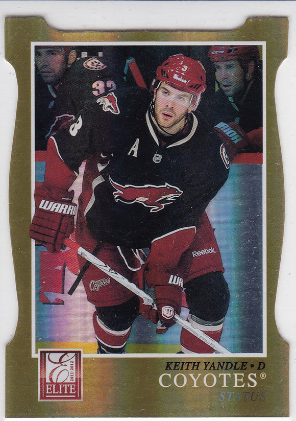 Keith Yandle 2011-12 Panini Elite card #5 Gold parallel #d 29/99