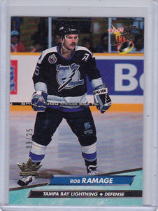 Rob Ramage 2016-17 Showcase Fleer Ultra 25th Anniversary card #413 #d 09/25