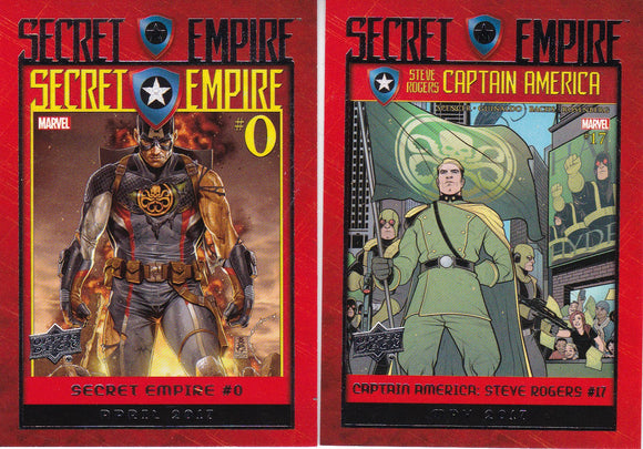 2017 Marvel Annual Secret Empire Comic Covers Choose your numbers from the list
