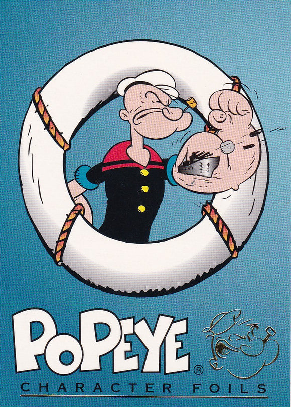 1994 Card Creations Popeye Character Foil card CF 1 of 12 Popeye