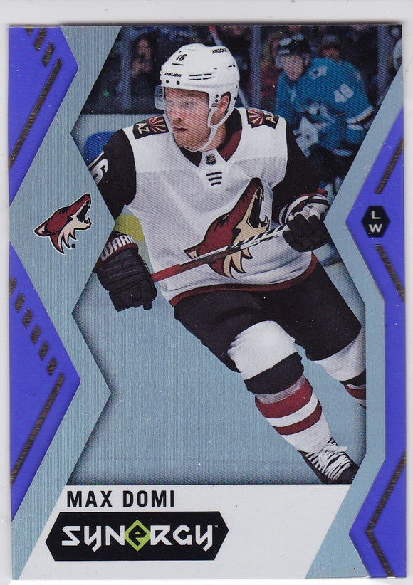 Max Domi 2017-18 Synergy card #19 Purple Parallel