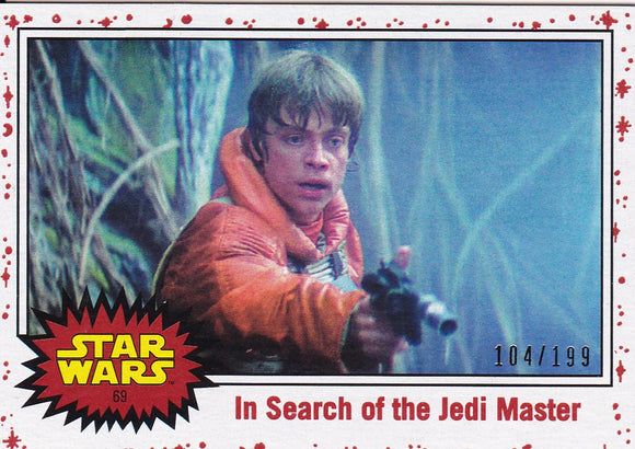 Star Wars Journey to The Last Jedi card #69 In Search of White Starfield #d 104/199