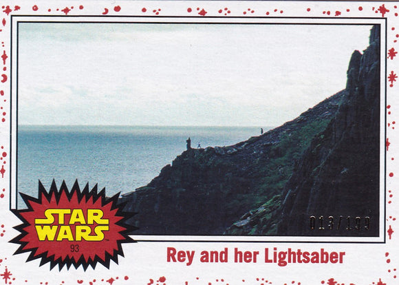 Star Wars Journey to The Last Jedi card #93 Rey White Starfield #d 013/199