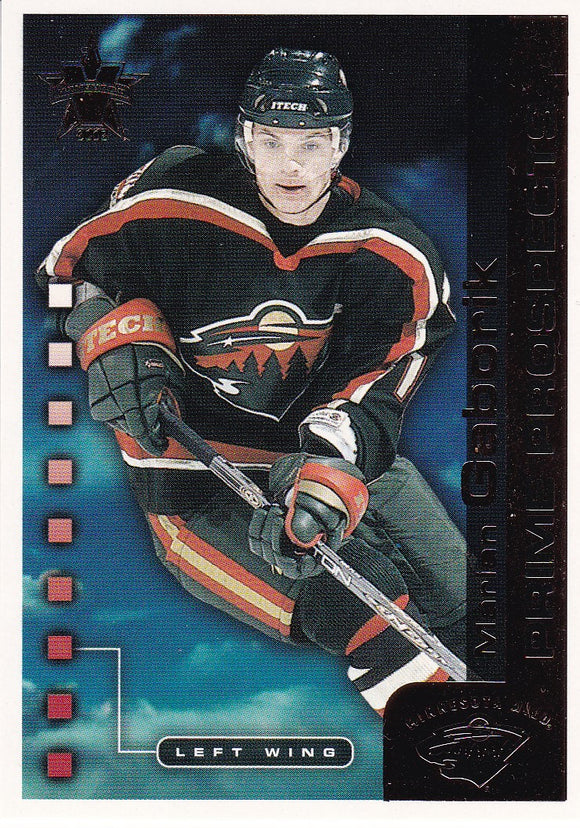 Marion Gaborik 2001-02 Vanguard Hockey Prime Prospects card #9