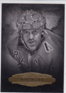 Mark Messier 2014-15 UD Masterpieces Black and White Portraits card #163
