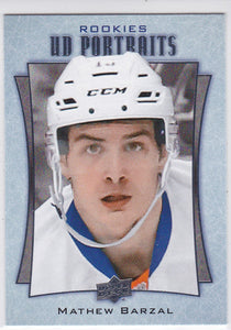 Mathew Barzal 2016-17 Upper Deck UD Portraits Rookies card P-106