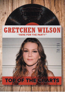 Gretchen Wilson 2014 Panini Country Music Top of the Charts card #12 Red #d 78/99