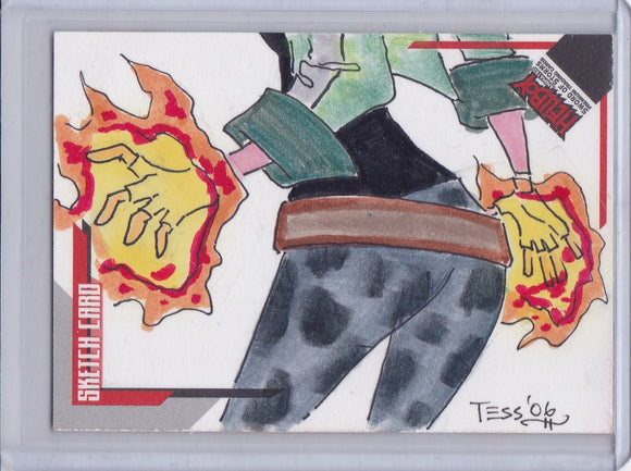 Hellboy Animated SOS Tess Fowler Sketch card SK.15 #d 017/233