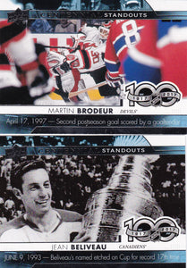 2017-18 Upper Deck Centennial Standouts Series Choose Your numbers from the list