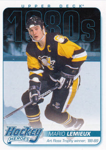 Mario Lemieux 2013-14 Upper Deck Hockey Heroes Card HH50