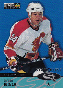 Jarome Iginla 1997-98 Collector's Choice Star Quest card SQ12