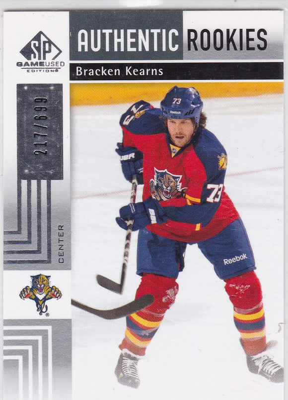 Bracken Kearns 2011-12 SP Game Used Rookie card # 169 #d 217/699