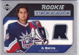 Al Montoya 2005-06 Upper Deck Rookie Threads Jersey card RT-MO