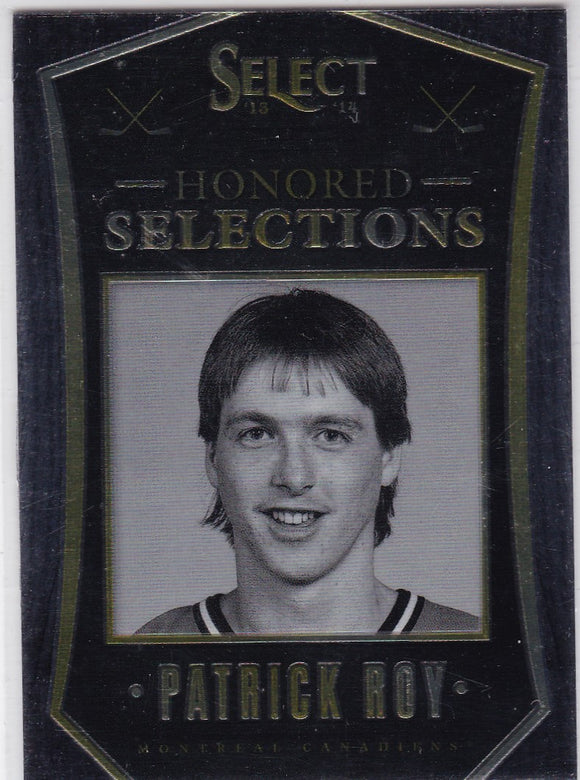 Patrick Roy 2013-14 Select Honored Selections card HS-13