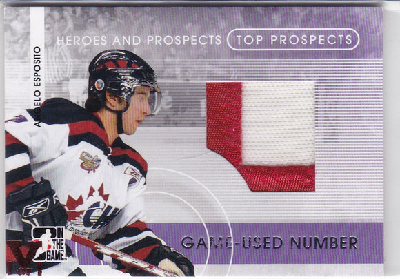 Angelo Esposito 15-16 Final Vault 2008-09 Heroes and Prospects Number TPN-04 V 1 of 1
