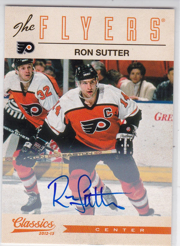 Ron Sutter 2012-13 Classics Signatures Autograph card #183