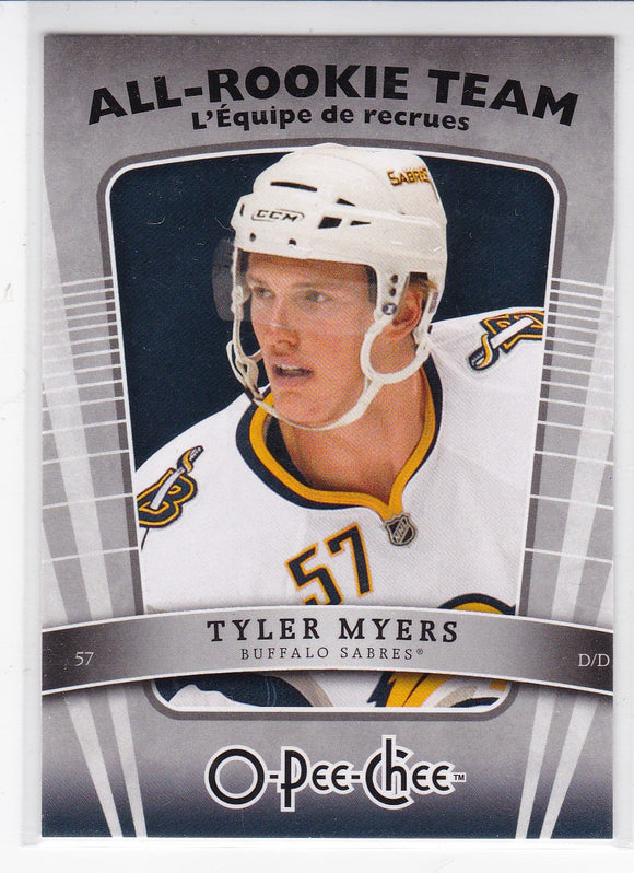Tyler Myers 2010-11 O-Pee-Chee All-Rookie Team card AR-2