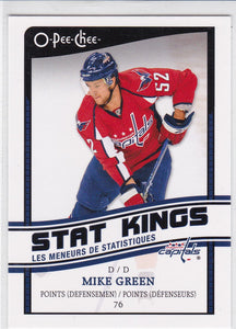 Mike Green 2010-11 O-Pee-Chee Stat Kings card SK-9