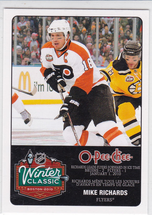 Mike Richards 2010-11 O-Pee-Chee Winter Classic card WC-4