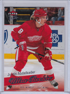 Justin Abdelkader 2008-09 UD Fleer Ultra Rookie card #214