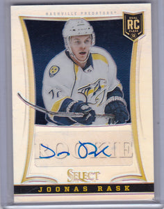 Joonas Rask 2013-14 Select Autograph Rookie card #248 Prizm #d 48/99