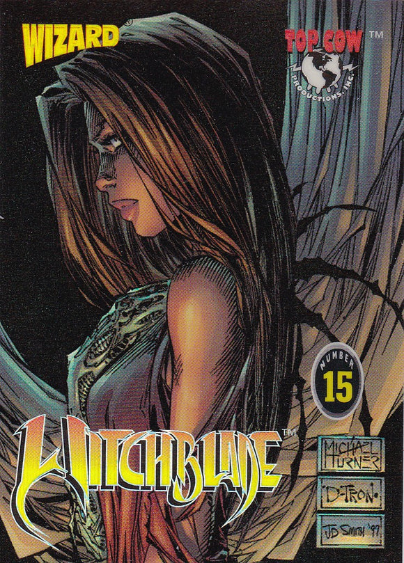 1997 Wizard Top Cow Witchblade Chromium Promo Card #15