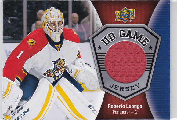 Roberto Luongo 2016-17 Upper Deck UD Game Jersey card GJ-RL