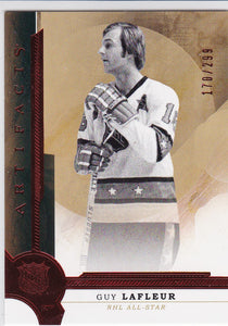 Guy Lafleur 2016-17 Artifacts card #160 Ruby #d 170/299